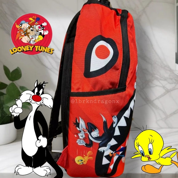 Sprayground Looney Tunes Backpack Bugs Daffy Roadrunner Tweetie Sylvester Taz - Picture 10 of 16